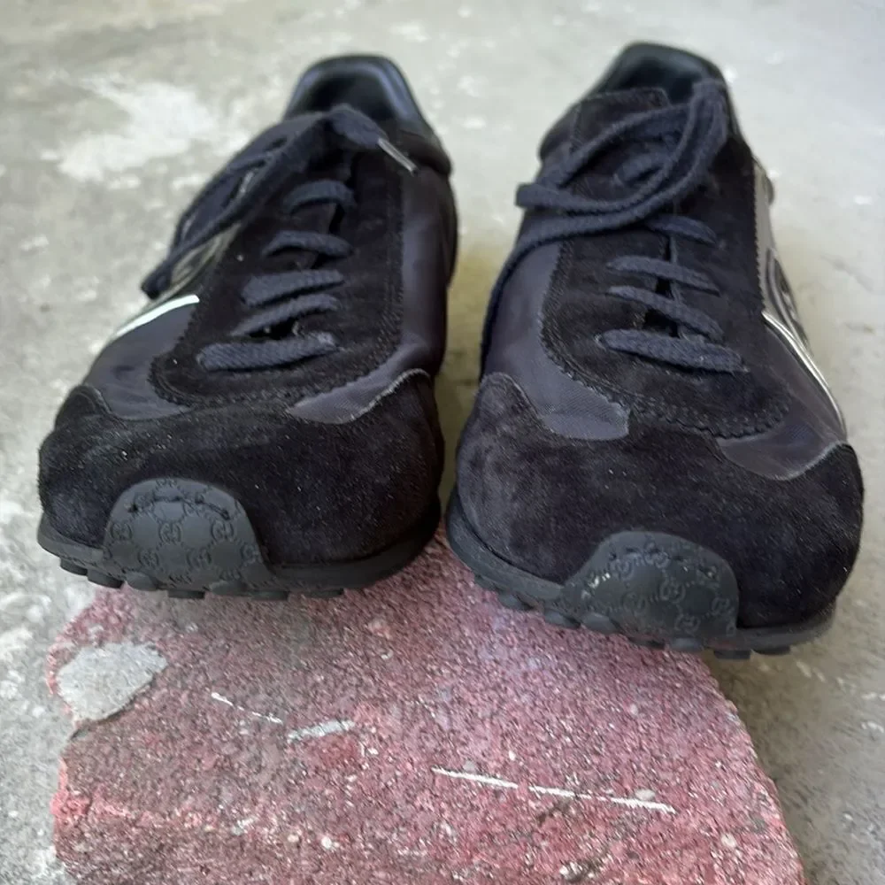 Gucci, nylon and suede men’s sneakers